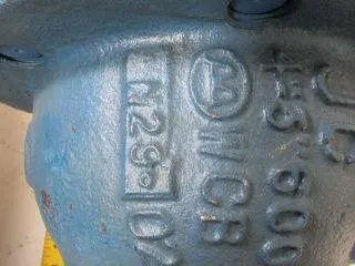 JC FIG 660 A.I.N. JC 4" Class 600 Split Body Floating Ball Valve Reduced Bore