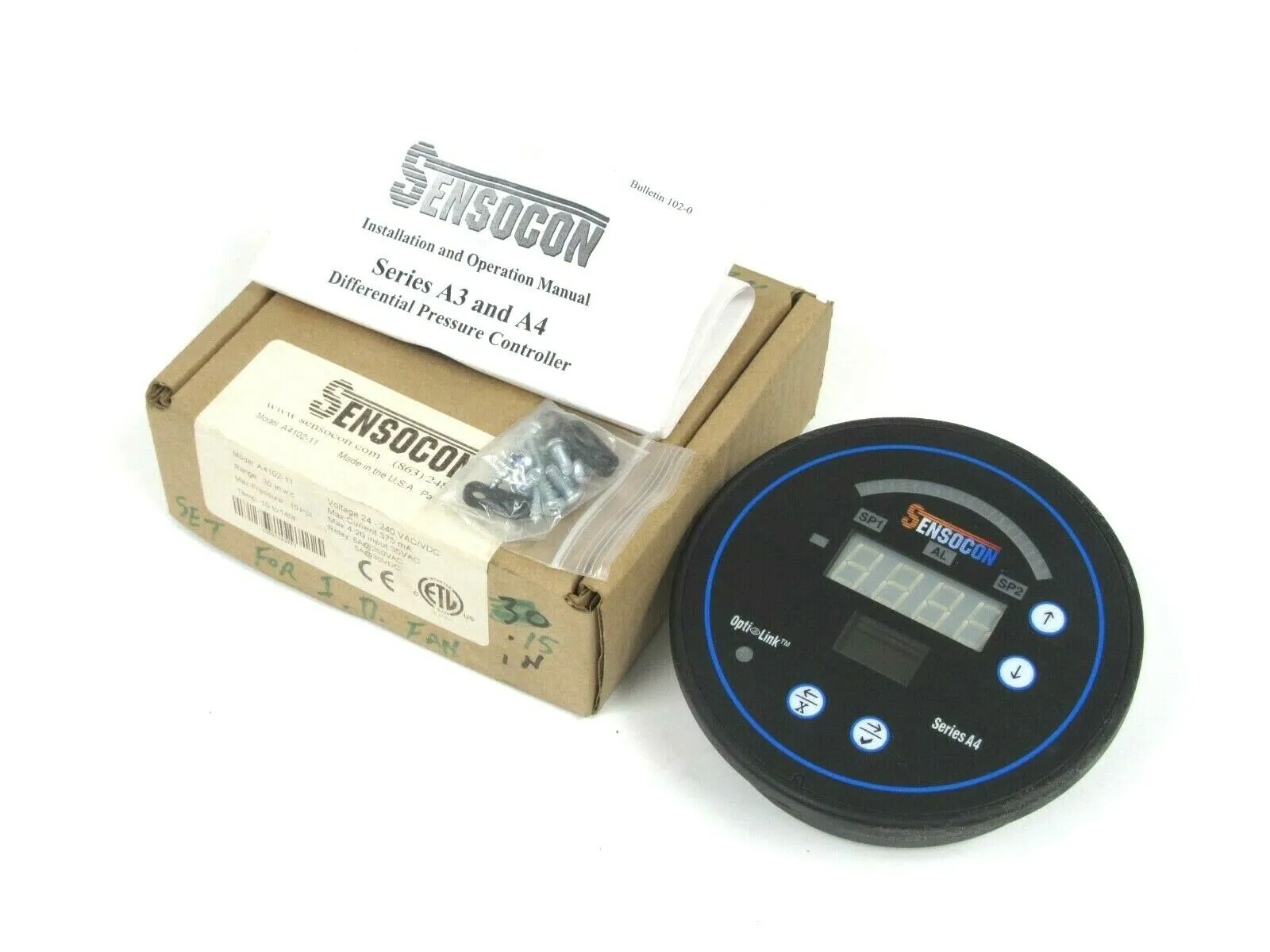 NEW SENSOCON DIGITAL DIFFERENTIAL PRESSURE CONTROLLER