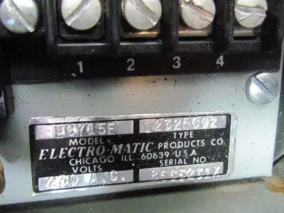 Used ELECTRO-MATIC _UNKNOWN_ Miscellaneous MRO | Arrow Industrial #651107