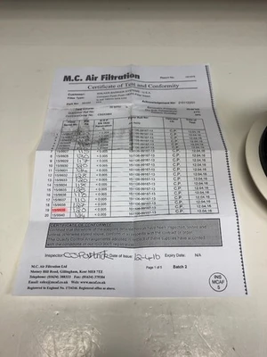 *NEW* M.C. Air Filtration HEPA FILTER 35492   FAST SHIPPING!