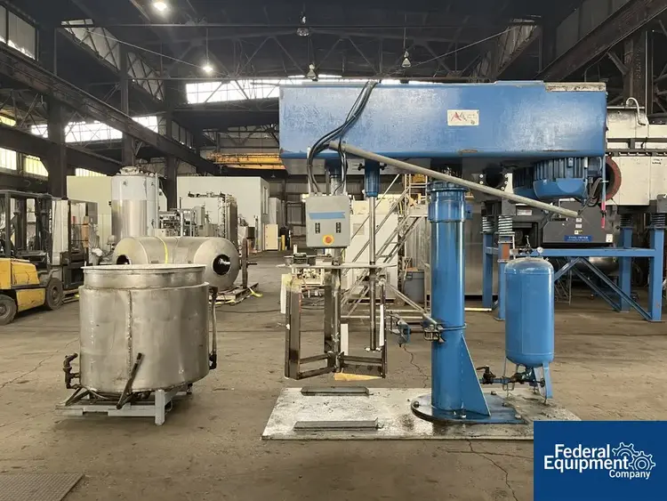 Used Cowles 300 Gal Cowles Dual Shaft Disperser, S/S, Model 2-J-38 Dispersers / Emulsifiers Ohio US | Federal Equipment Company #126999