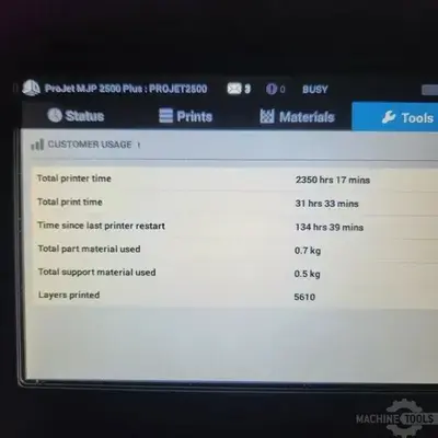 USED 2015 3D SYSTEMS PROJET MJP 2500 PLUS