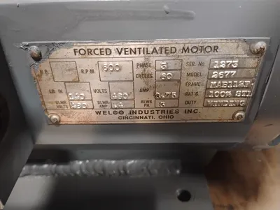 WELCO INDUSTRIES INC. 2677 General Purpose Motors | ESS Industrial Equipment Sales (6)