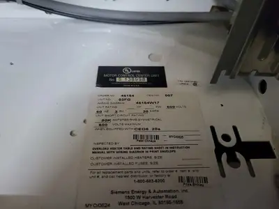 Feeder Circuit Breaker MCC Bucket 20A