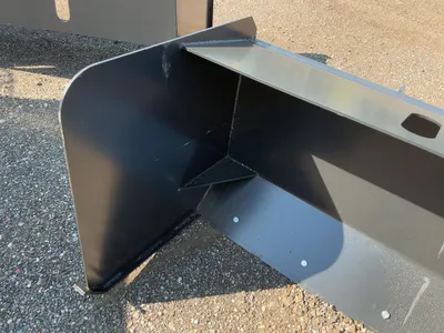 New JCT 84” Snow Pusher Box Blade Skid Steer Attachment, Universal Quick Attach, Welded on Metal Sho...