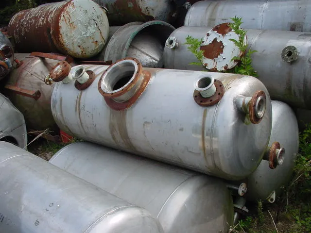 1000 L S/S Horizontal Pressure Vessel
