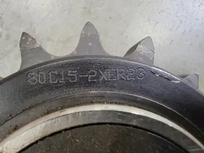 Idler Roller Chain Sprocket 80C15107IA, Size 80, 15 Teeth w/ ER23 Bearing