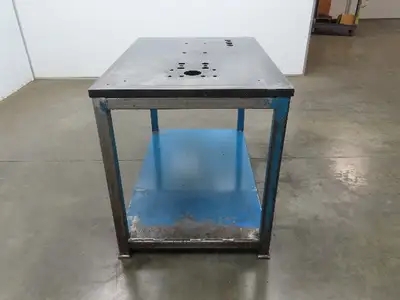 1-1/8" Steel Top Machine Base Welding Table Work Bench 50"W 30"D 34-3/4"H