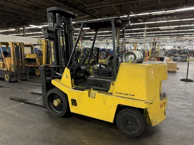 15,500 LBS HYSTER MODEL #S155XL-2 LP GAS FORKLIFT: YOBRO #25297