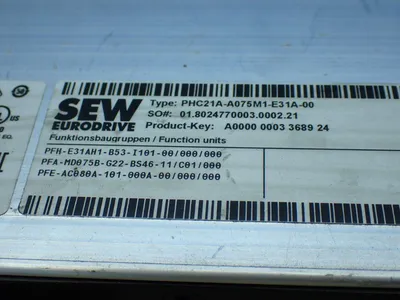 USED SEW EURODRIVE PHC21AA075M1E31A00