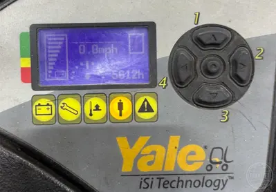 Used 2021 YALE ESC040AD 3-Wheel Stand up Electric Counterbalance Forklifts Illinois US | Forklift Exchange #1274796