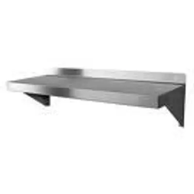 WALL MOUNT SHELVING - 12" wide - stainless steel - 7 sizes available