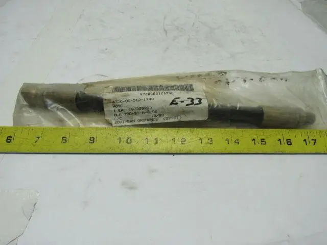 Mack Truck 4720-00-512-1940 Hose Assembly 0.312" ID 12" Length