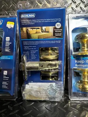 Schlage Keep It Private Privacy Door Locks G2 Grade 2 - Brass Finish - 4-Pack