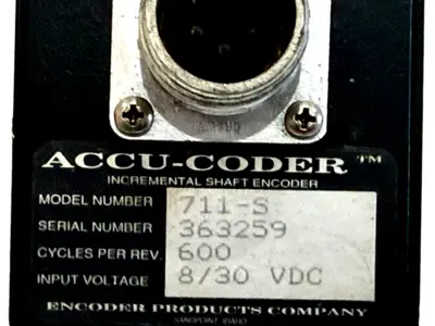 USED ENCODER PRODUCTS 711-S ENCODER 8/30VDC 600 CYCLES PER REV. 711S