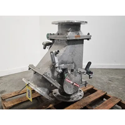 Used 8" Square Aluminum Body Diverter Valve