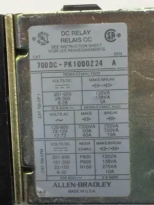 USED ALLEN BRADLEY 700DC-PK1000Z24