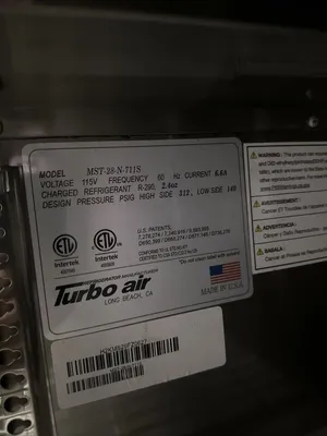 USED Turbo Air MST-28-N-711S