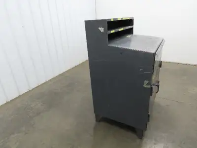Strong Hold Extreme Duty 12 GA Shop Desk 1 Drawer Riser Shelf 36x28x54"