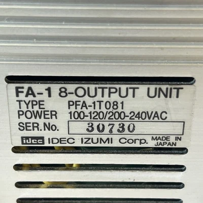 Used IDEC PFA-1T081 Misc Electrical & Power Parts California US | Davliegogo LLC #1708857