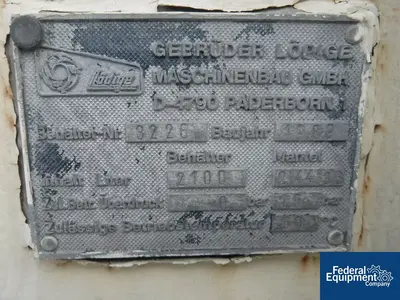 USED Lodige-Littleford Littleford, CM Lodige Densifier, Model CB-190, S/S