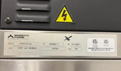 182-0166 Moretti Forni Amalfi A C18 Electric Double Deck Oven with Proofer