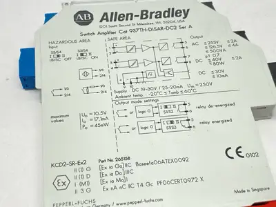 USED ALLEN-BRADLEY SER. A SWITCH AMPLIFIER, RELAY OUTPUT 2-CHANNEL