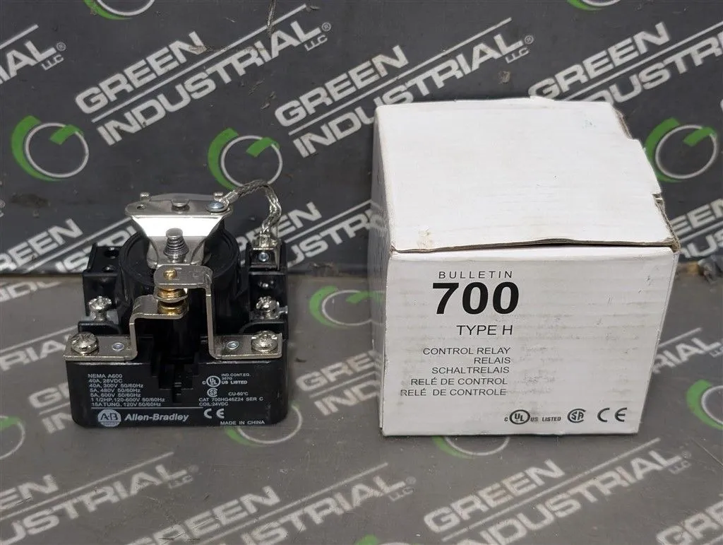 Allen Bradley 700HG46Z24 Open Style Power Relay SPST-NO-DM 40 Amps 24VDC New NIB