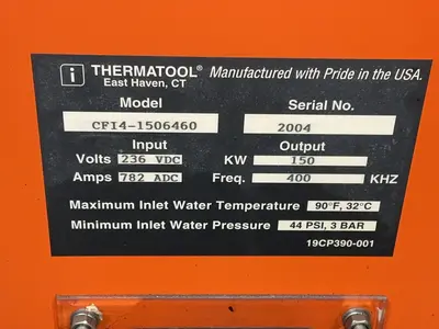 Used THERMATOOL CFI41506460 Welding Machinery (Other) Ohio US | HGR 24 #1506639