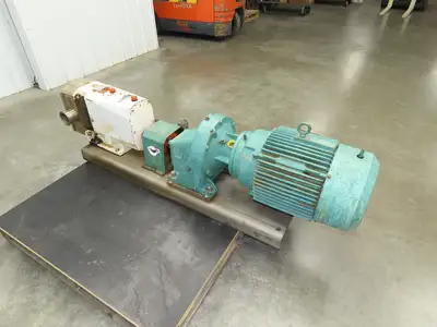 Alfa Laval Flow SRU-5-WLS Sanitary Rotary Lobe Pump 3" Tri-Clamp 15Hp 3PH