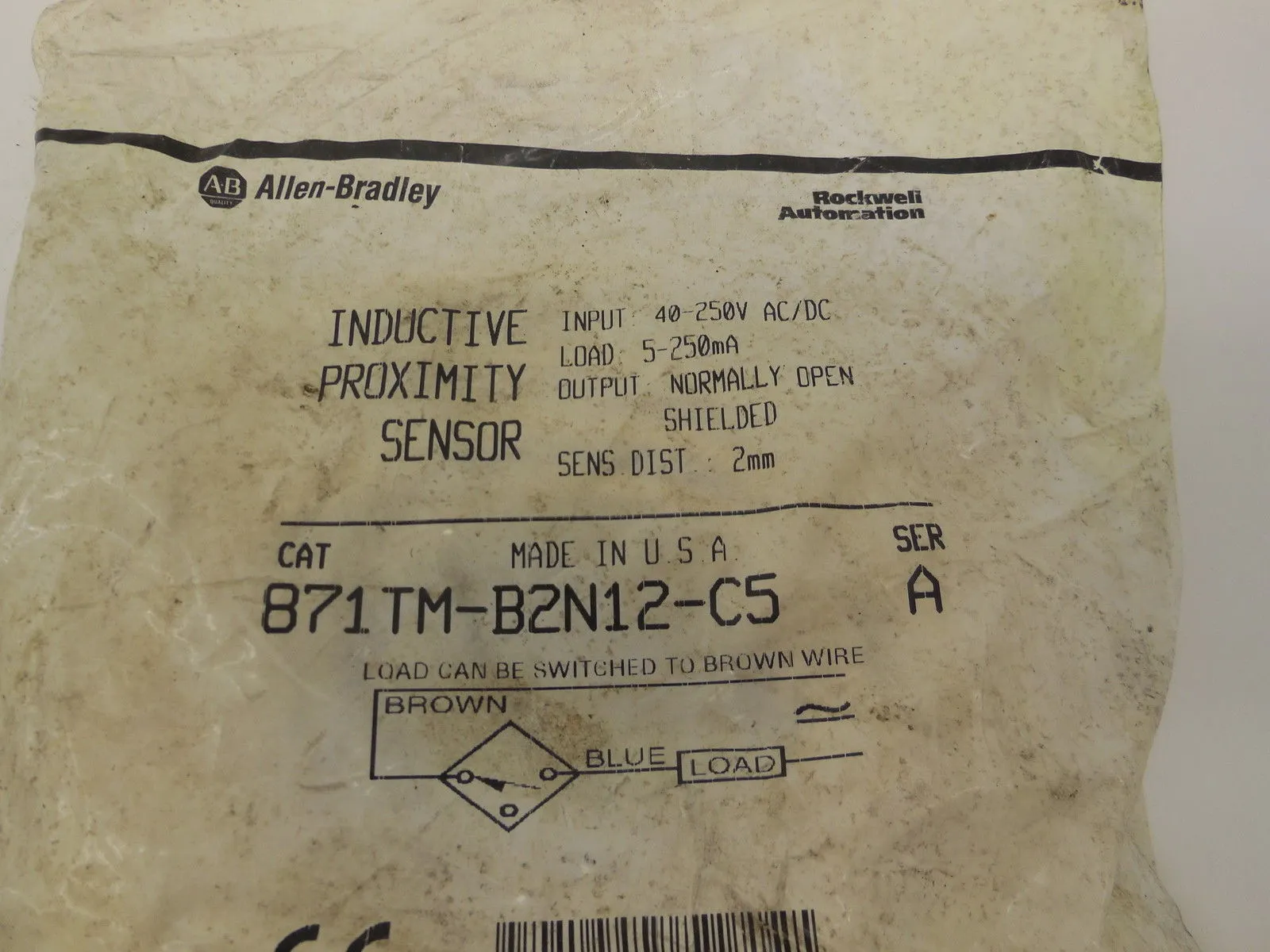 NEW ALLEN BRADLEY 871TM-B2N12-C5 PROXIMITY SWITCH 871TMB2N12C5
