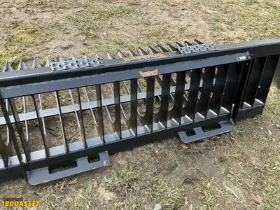 New Tomahawk 66” Rock Bucket, Universal Skid Steer Quick Attach