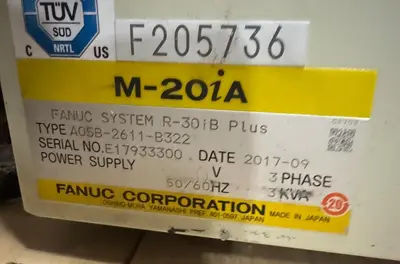 Used 2017 FANUC FANUC M-20IA Load/Unload Systems Michigan US | RAB Industries, Inc. #1573499