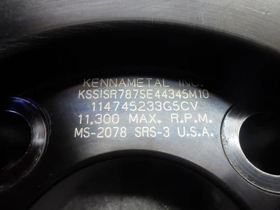 Kennametal 8.5" Indexable Facemill 2.5" Arbor KSSISR787SE44345M10 (LOC2019A)