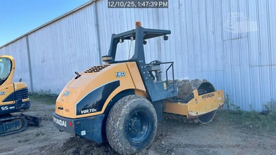 Used 2022 HYUNDAI HR70C Single Drum Rollers Texas US | National Equipment Dealers #1422850