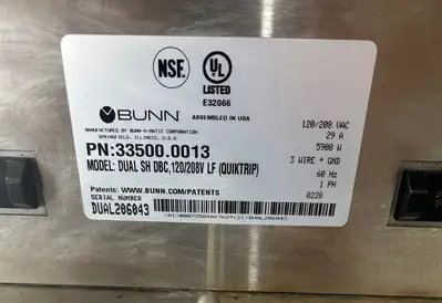 Bunn Dual SH DBC Coffee Brewer Refurbished & Working!
