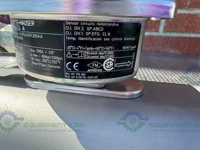 USED ENDRESS + HAUSER PROMASS 80 MASS FLOWMETER W/ PROMASS A 1/2" SANITARY FITTING