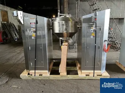 Used Patterson-Kelley 2 Cu Ft P-K Double Cone Dryer, Hastelloy C22, 100# Dryers Ohio US | Federal Equipment Company #130256