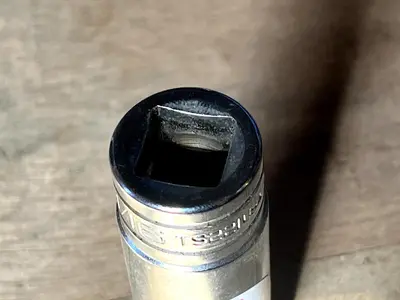 Snap-on Tools USA TS221 11/16" 1/2” Drive SAE 6 Point Deep Well Chrome Socket