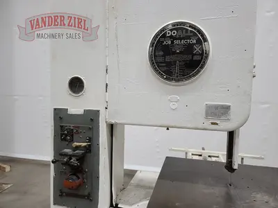 Used DOALL V26 Vertical Band Saws Michigan US | Vander Ziel Machinery Sales #480520