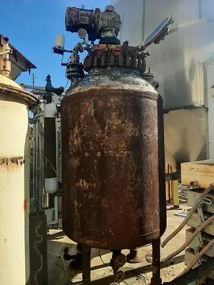 Reactor, 600 Gallon, Glass Lined, 100 PSI, Jkt, Agit, Pfaudler #S636815