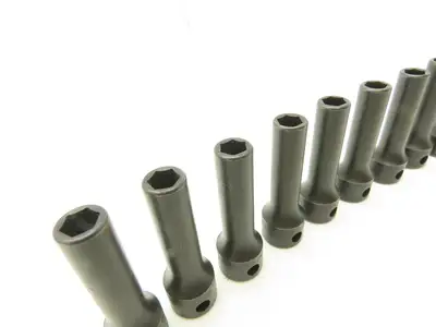 Williams 12M-607 IMP 3/8" Drive 7MM 6 Point Impact Socket Deep 2-1/8"L Lot of 12