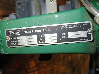 USED Fisher 3224102CVF