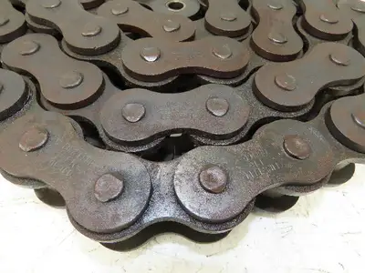 Link Belt RC160 #160 Roller Chain Riveted 9.25 Feet Length
