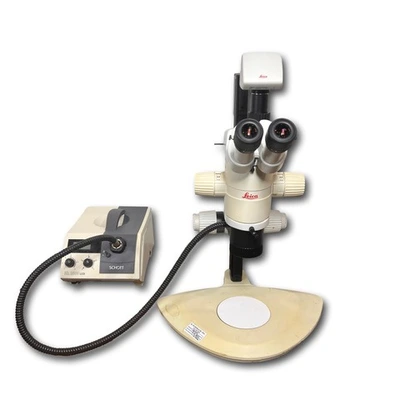Item# L209 Leica MZ12.5 Stereo Microscope, Camera, Lightsource