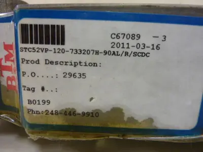 USED BTM CORP STC52VP-120-733207H-90AL/R/SCDC
