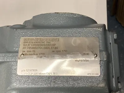 USED SEW-EURODRIVE KA37 DRN80M4/BE1HF