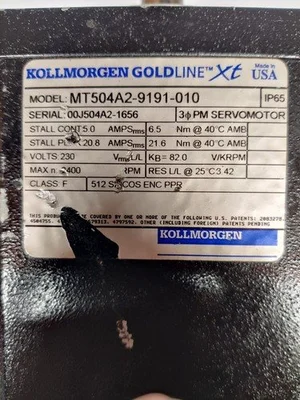 USED KOLLMORGEN MT504A2-9191-010