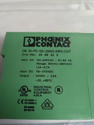 USED PHOENIX CONTACT CM 50-PS-120-230AC/24DC/2.5/F