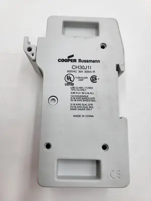 New | in-Stock BUSSMANN BUSSMAN CH30J1L FUSE HOLDER W/ INDICATOR CLASS J 30A 600V Fuse Accessories | ND Industrial Surplus #1225429
